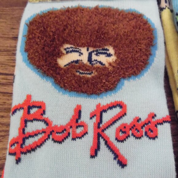 Joy of Painting Bob Ross Crew Socks 2 pair One Size - Picture 3 of 8